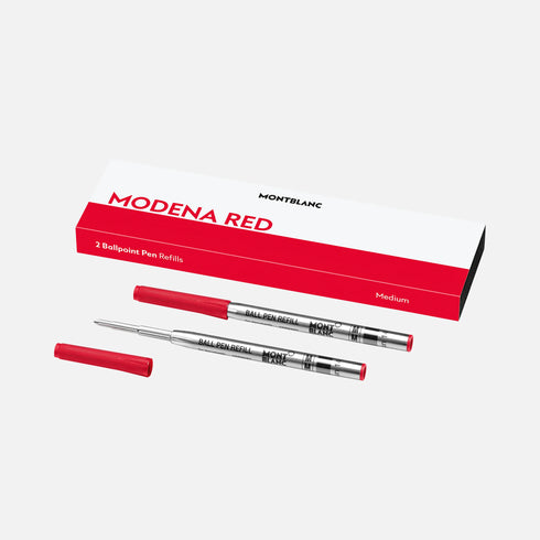 2 REFILL PER PENNA A SFERA, ROSSO MODENA (M) 128216