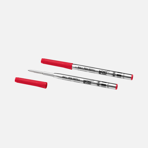 2 REFILL PER PENNA A SFERA, ROSSO MODENA (M) 128216