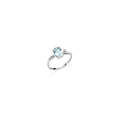 OVALER AQUAMARIN UND DIAMANTEN REF. DHAA7191.003