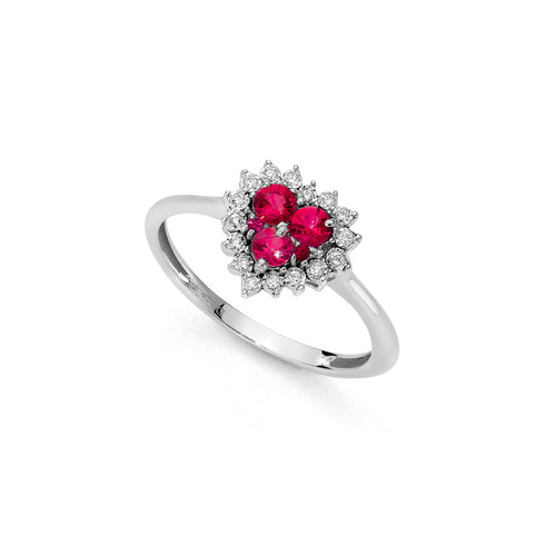 ANELLO A CUORE CON RUBINI E DIAMANTI DHAR9254