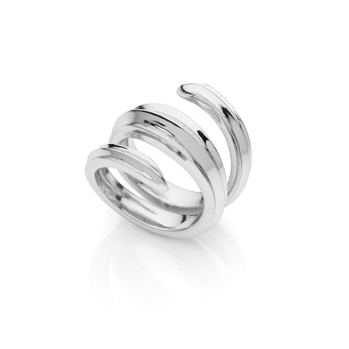 ANELLO ARGENTATO A SPIRALE 2397