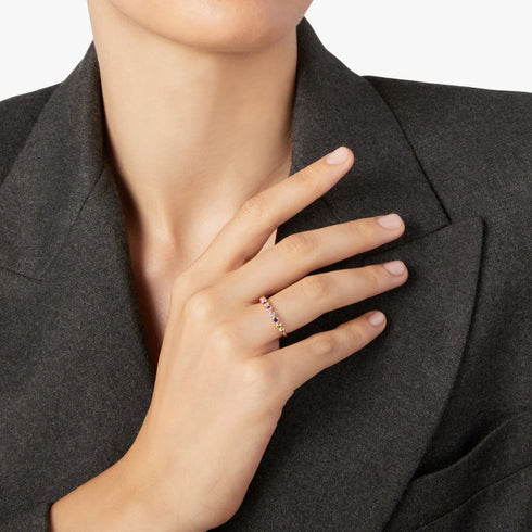 ANELLO BOLLICINE DAC3005BOLLIVA09R