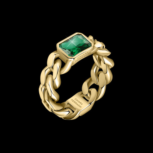 ANELLO CHAIN WITH EMERALD STONE J19AUW35