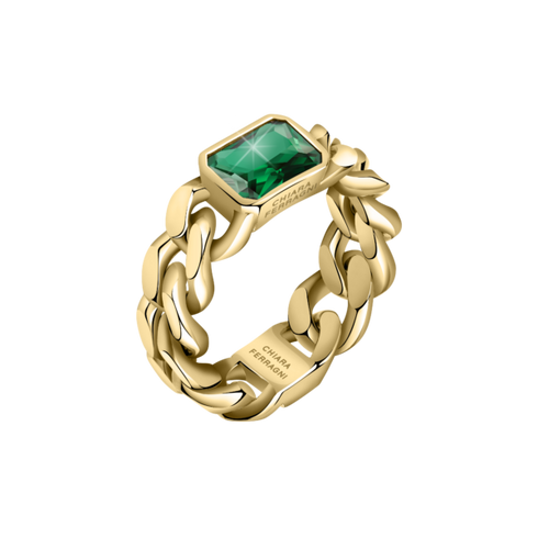 ANELLO CHAIN WITH EMERALD STONE J19AUW35