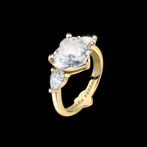 ANELLO DIAMOND HEART WHITE HEART STONE J19AUV32
