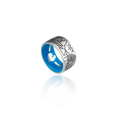 ANELLO LOGO IN ARGENTO C.39132