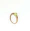 ANELLO QUERIOT IN ORO ROSA SATINATO CON PERIDOTO A11O02PPE