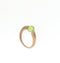 ANELLO QUERIOT IN ORO ROSA SATINATO CON PERIDOTO A11O02PPE