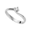 ANELLO SOLITARIO IN ORO BIANCO CON DIAMANTE DGS0118