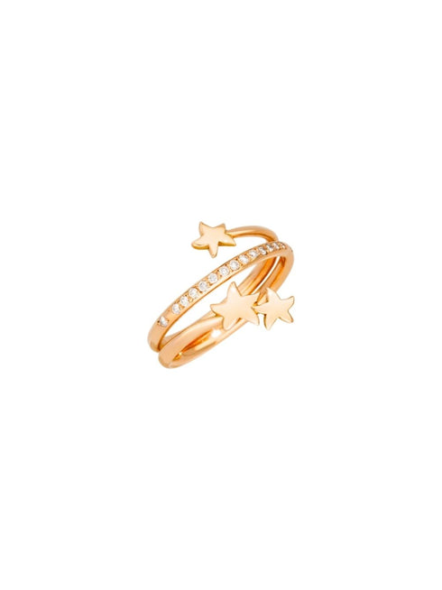 ANELLO SPIRALE STELLE DIAMANTI DAC1007STAR3DB09R