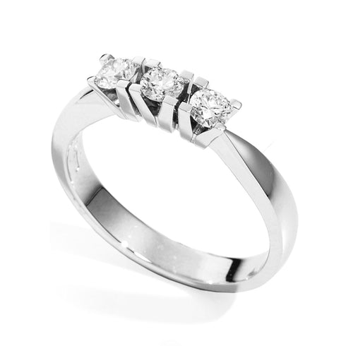 ANELLO TRILOGY IN ORO BIANCO CON DIAMANTI DKAT5149