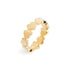 ANELLO VERETTA IN ORO CON CUORI 4009