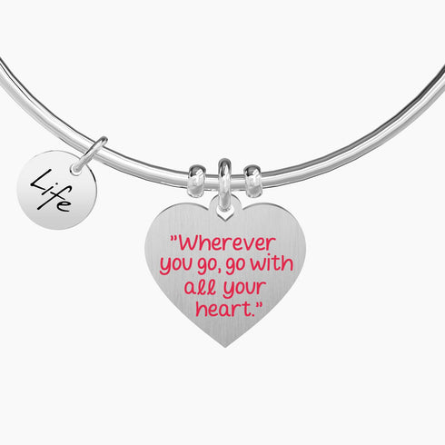 BANGLE CON CIONDOLO WHEREVER YOU GO … CONFUCIO 731695