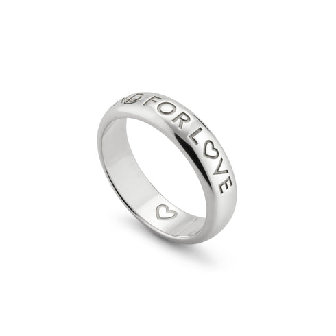 Blind For Love Anello Gucci Love in argento passivato 0818_altezza fascia 5mm YBC843576001