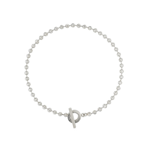 Boule chain sterling silver necklace YBB602736001