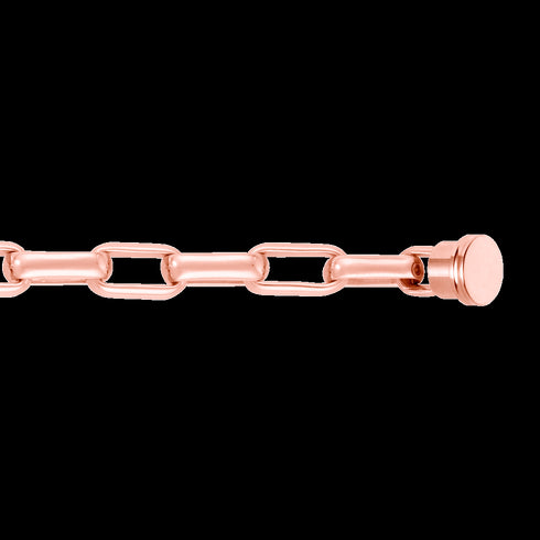 BRACCIALE A MAGLIE IN ORO ROSA 18 CARATI 6B0352