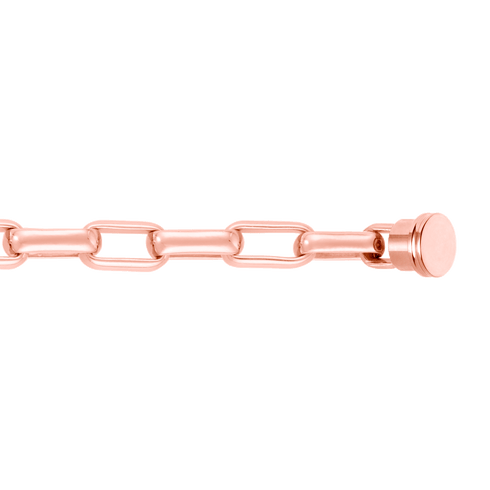 BRACCIALE A MAGLIE IN ORO ROSA 18 CARATI 6B0352