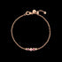 BRACCIALE BOLLICINE ORO ROSA PIETRE COLORATE DBC4004BOLLIZRI9R