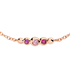 BRACCIALE BOLLICINE ORO ROSA PIETRE COLORATE DBC4004BOLLIZRI9R