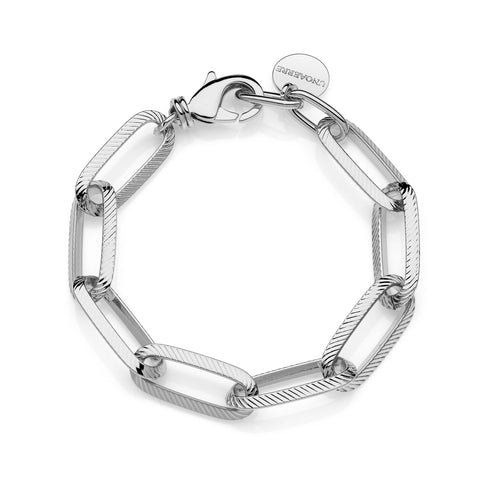 BRACCIALE CATENA ARGENTATA TRIANGOLI 2382