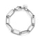 BRACCIALE CATENA ARGENTATA TRIANGOLI 2382