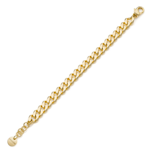 BRACCIALE CATENA GRUMETTA DORATA DIAMANTATA 2366