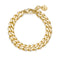 BRACCIALE CATENA GRUMETTA DORATA DIAMANTATA 2366