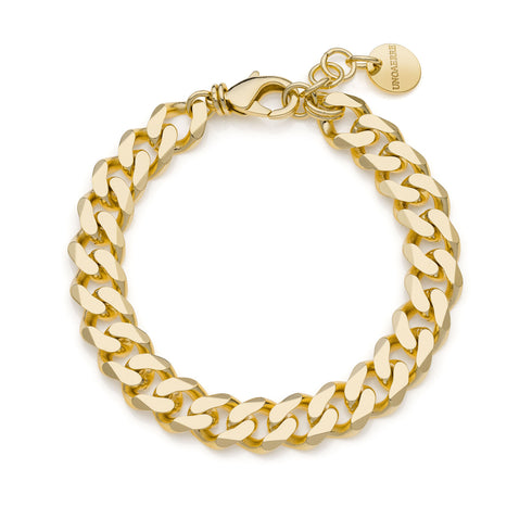 BRACCIALE CATENA GRUMETTA DORATA DIAMANTATA 2366