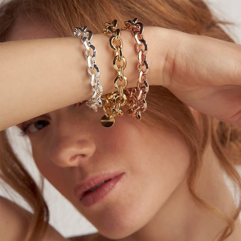 BRACCIALE CATENA ROLÒ TRIANGOLI 2225