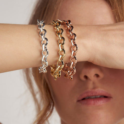 BRACCIALE CATENA ROLÒ TRIANGOLI 2225