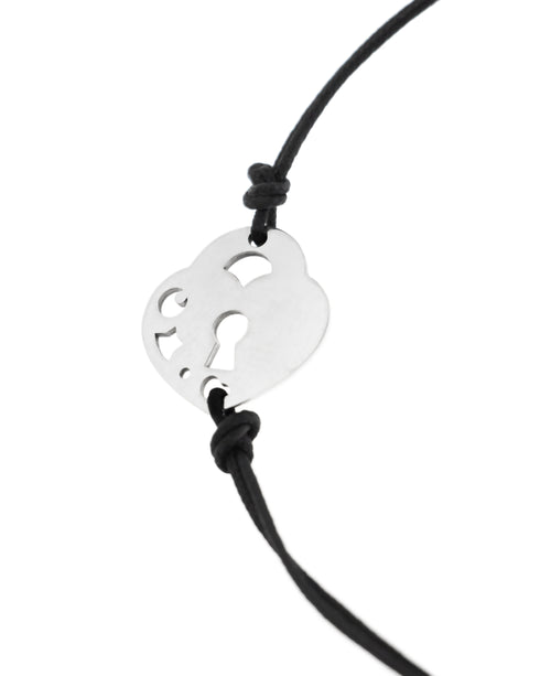 BRACCIALE CUORE AR CON CORDINO PASQ. BRUNI A131B16