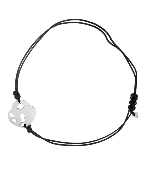 BRACCIALE CUORE AR CON CORDINO PASQ. BRUNI A131B16