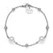 BRACCIALE DI CATENA CON PERLE NATURALI 2065