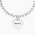 BRACCIALE ELASTICO MAMMA CON PERLE E CIONDOLO 732138