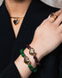 BRACCIALE GIADA BURGUNDY CUORE BOLD ORO GIALLO BR033M2AU