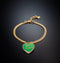 BRACCIALE GREEN HEART BEST FRIENDS LOVE PARADE J19AVI06