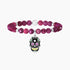 BRACCIALE IN AGATA FUCSIA CON TESCHIO 732105