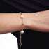 BRACCIALE IN BRONZO DORATO E PERLE NATURALI 2064
