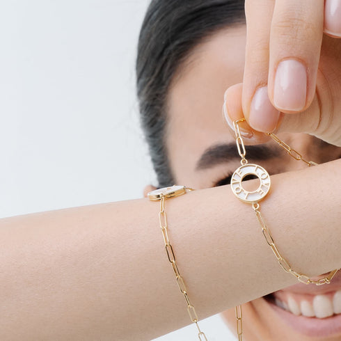 BRACCIALE IN ORO CON SCRITTA LOVE 4061