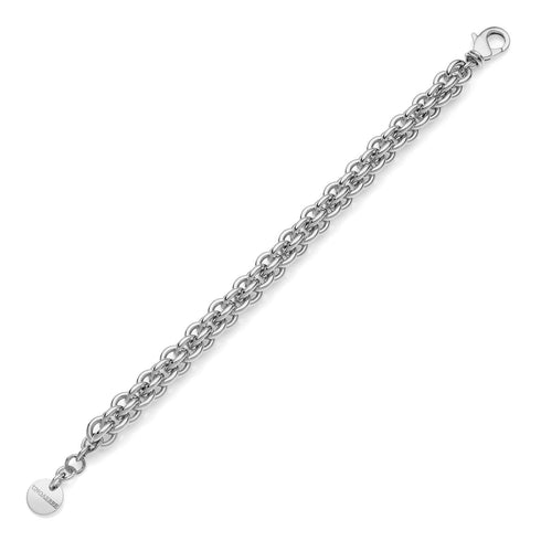 BRACCIALE MULTIFILO IN CATENA ROLÒ ARGENTATA 2361