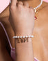 BRACCIALE PERLA E ZIRCONI MILKY ROSA CBLBR07C1