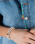 BRACCIALE PERLA E ZIRCONI MILKY TURCHESI CBLBR07C5