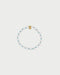 BRACCIALE PERLA E ZIRCONI MILKY TURCHESI CBLBR07C5