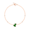 BRACCIALE PETITE WULU IN ORO ROSA 18 CARATI CON DIAMANTI E GIADA WUBPT16RGJE