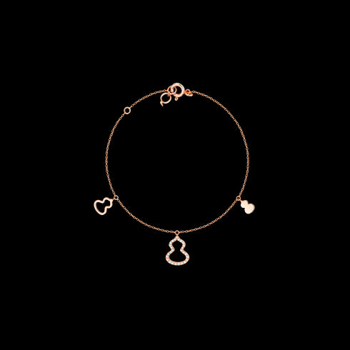 BRACCIALE PETITE WULU IN ORO ROSA CON DIAMANTI WU-BR0007A-RGD