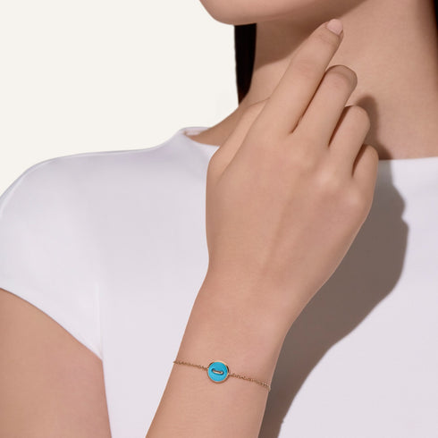 BRACCIALE REVERSIBILE POM POM DOT PBC5030O7WHRDB0TU