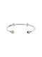 BRACCIALE RIGIDO CUFF PEPITA CON STOPPER BASE DBB8001PEPIT000AG