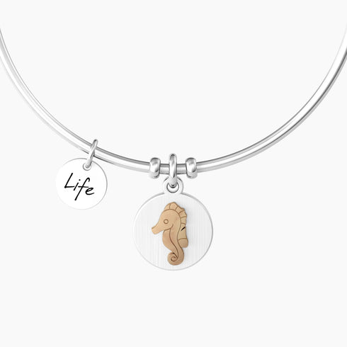 BRACCIALE RIGIDO DONNA CON CAVALLUCCIO MARINO 732148