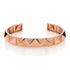 BRACCIALE RIGIDO DORATO ROSA PIRAMIDI 2000