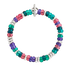 BRACCIALE RONDELLE ARGENTO & PLASTICA RICICLATA DBC5004RONDEVI0AG